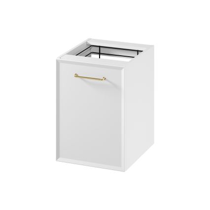 Cersanit S1022-011 - Stenska kopalniška omarica z košem za perilo MILLE 40x55x45 cm bela