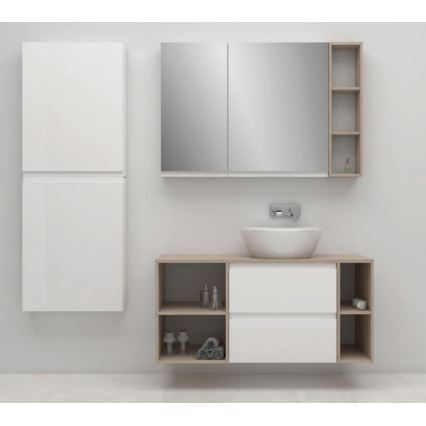 Cersanit S590-030 - Kopalniška omarica z ogledalom MEDDIE 80x40 cm
