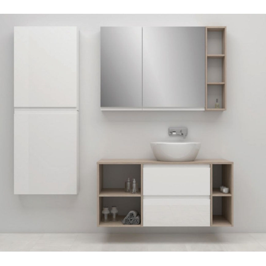 Cersanit S590-030 - Kopalniška omarica z ogledalom MEDDIE 80x40 cm