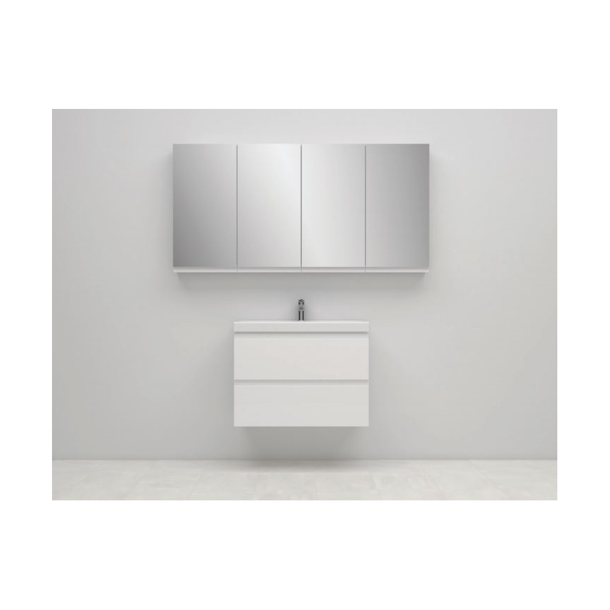 Cersanit S590-030 - Kopalniška omarica z ogledalom MEDDIE 80x40 cm