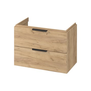 Cersanit S598-047-DSM - Viseča kopalniška omarica pod umivalnik MALIKA 80x55x45 cm hrast
