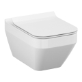 Cersanit S701-213-ECO - Viseča WC školjka z WC sedežem CREA keramika/bela
