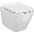 Cersanit S701-405 - Stenska WC školjka z WC sedežem CITY SQUARE keramika/bela