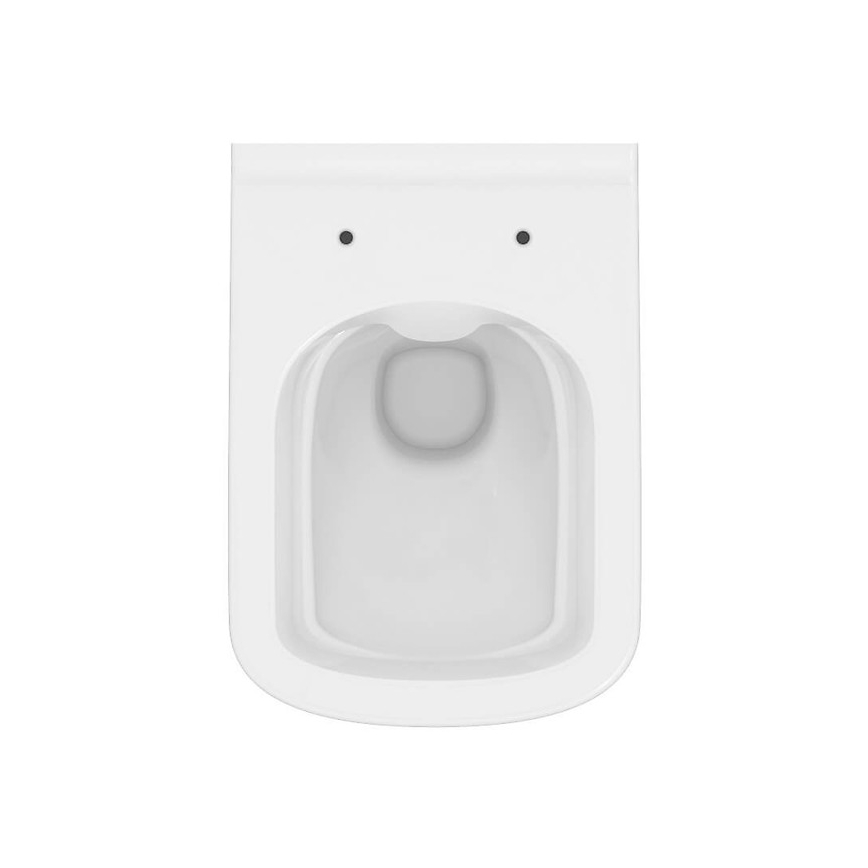 Cersanit S701-405 - Viseča WC školjka z WC desko CITY SQUARE keramika/bela