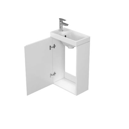 Cersanit S929-014 - Omarica za umivalnik MEDDIE 59x39 cm sijajna bela
