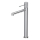 Cersanit S951-592 - Pipa za umivalnik ZEN 32,2 cm sijajni krom