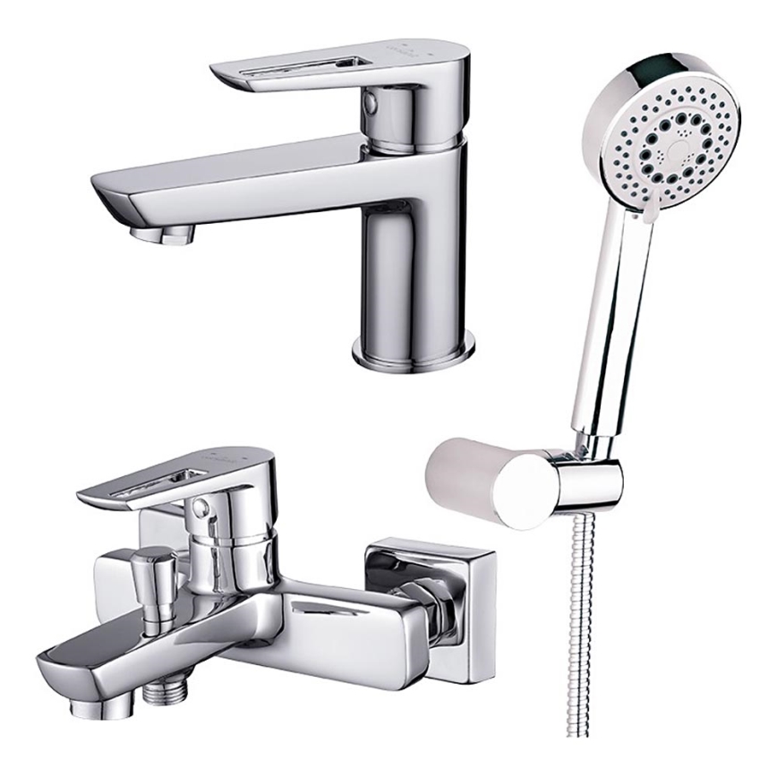 Cersanit S952-003 -Kopalni set s pipo + pipa za umivalnik MILLE sijajni krom