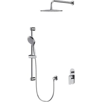 Cersanit S952-014 - Tuš komplet s podometno baterijo CITY, sijajni krom