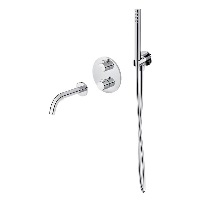 Cersanit S952-034 - Tuš set s termostatsko podometno pipo ZEN sijajni krom