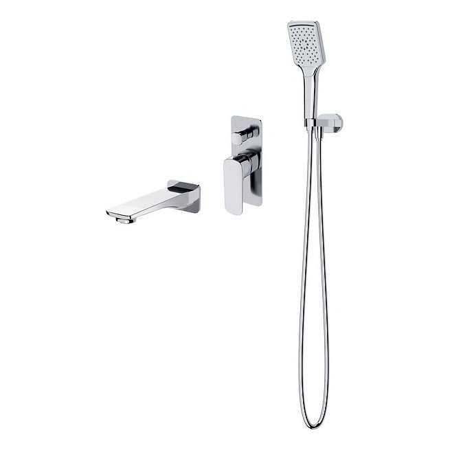 Cersanit S952-039 - Kopalniški set s podometno pipo LARGA sijajni krom