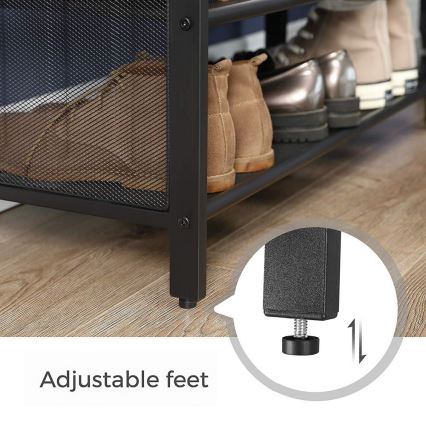 Čevljna omara DAVOR rjava/črna