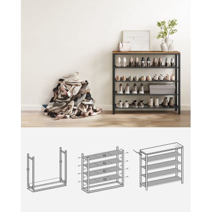 Čevljnik DAVOR rjav/črn