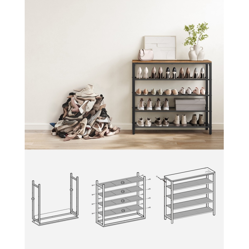 Čevljnik DAVOR rjav/črn