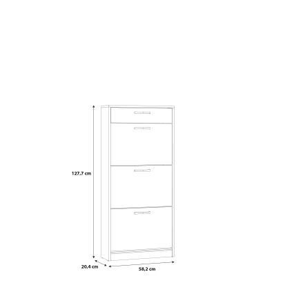 Čevljnik KAVI hrast artisan