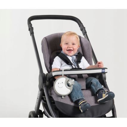 Chicco - Mobil za posteljico z melodijo 3v1 NEXT2DREAMS 3xAA siva