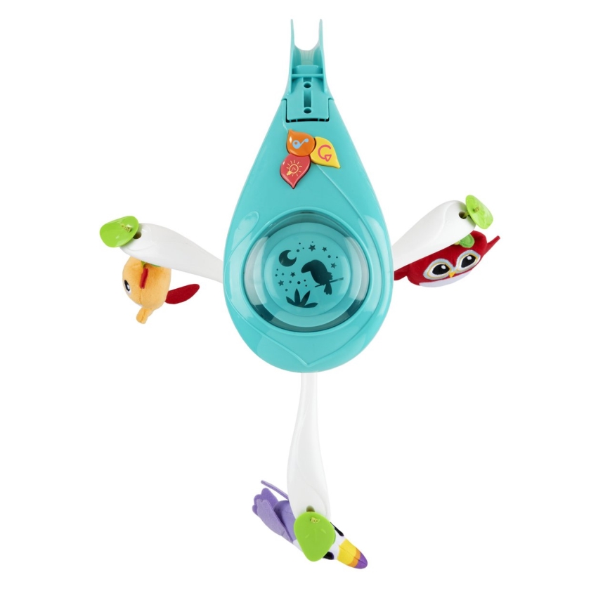 Chicco - Mobilna posteljica s projektorjem MAGIC FOREST 3xAA