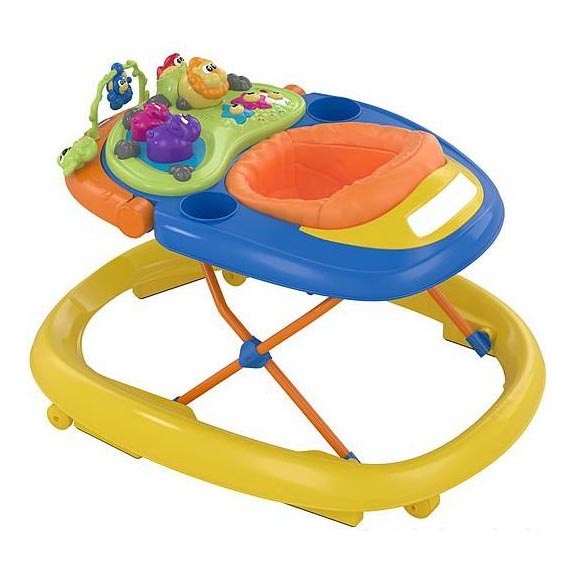 Chicco - Otroška hojica WALKY TALKY 2xAA rumena/modra