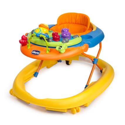 Chicco - Otroška hojica WALKY TALKY 2xAA rumena/modra