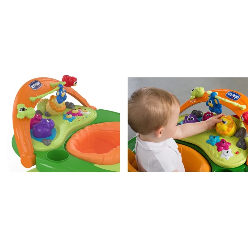 Chicco - Otroška hojica WALKY TALKY 2xAA zelena