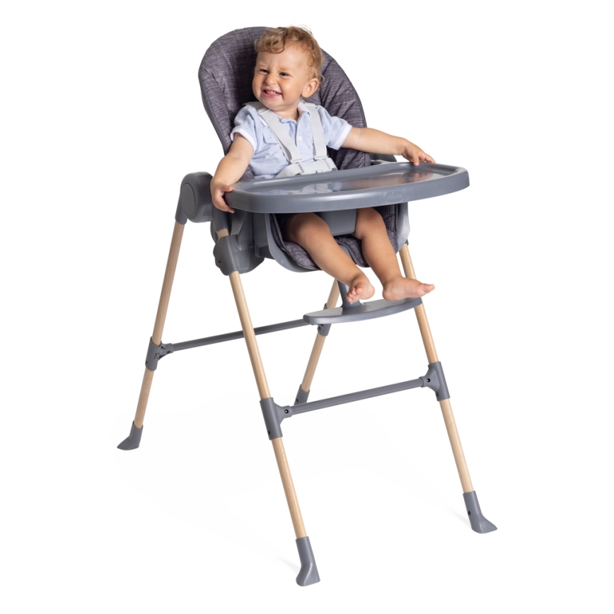 Chicco - Otroški jedilni stol Polly Essential - siva