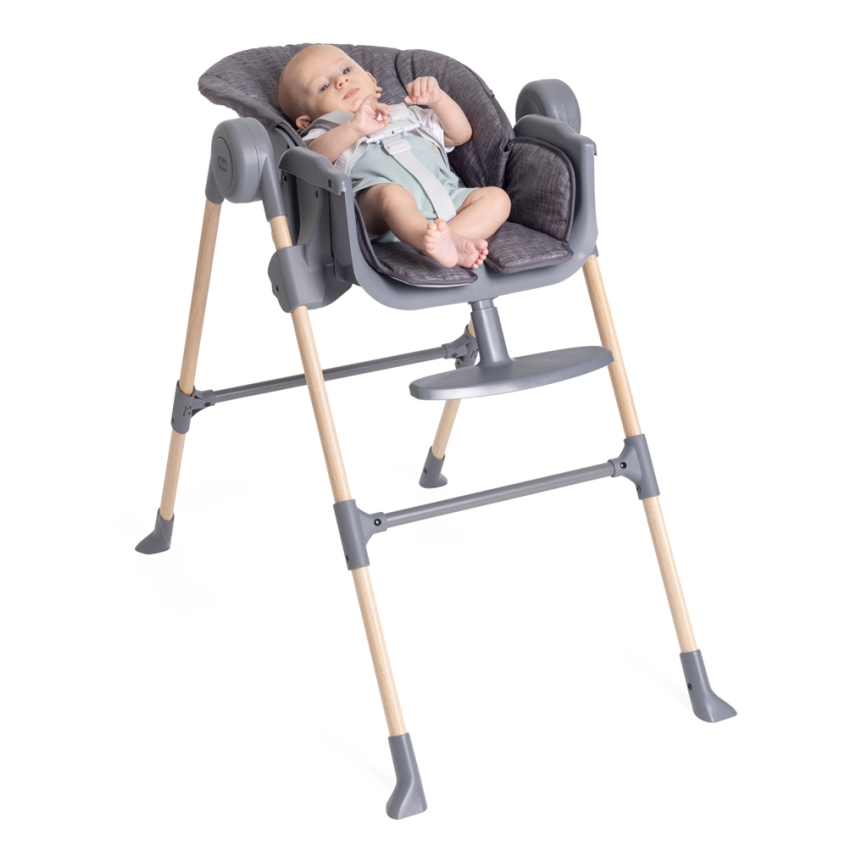 Chicco - Otroški jedilni stol Polly Essential - siva