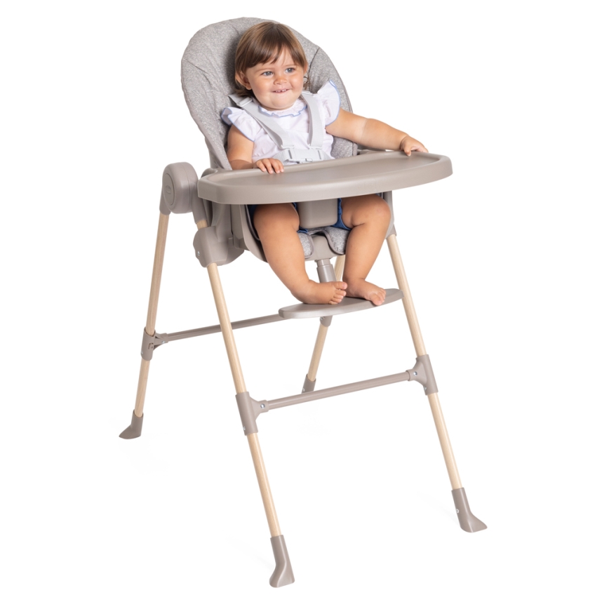 Chicco - Otroški jedilni stol Polly Essential - siva/rjava