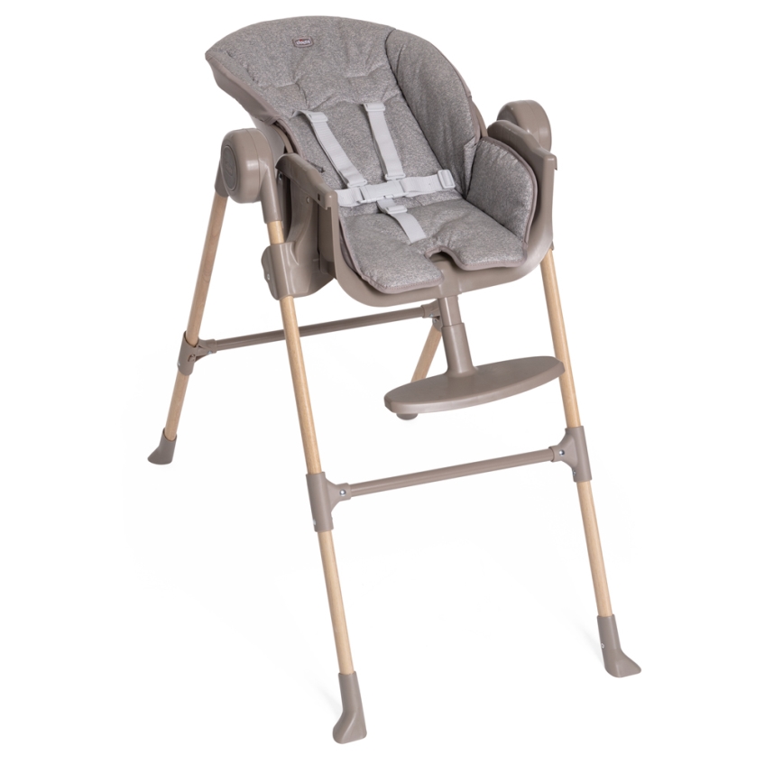 Chicco - Otroški jedilni stol Polly Essential - siva/rjava