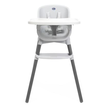 Chicco - Otroški jedilni stol ZEST 3v1 bela/siva