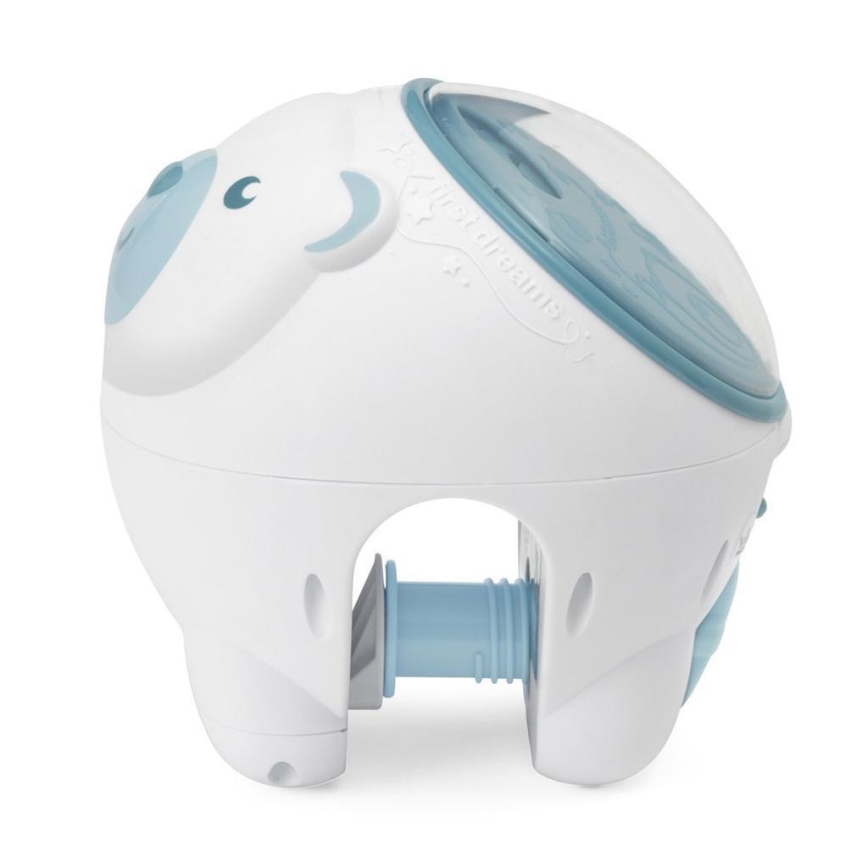 Chicco - Otroški projektor 2v1 POLAR BEAR 3xAA modra