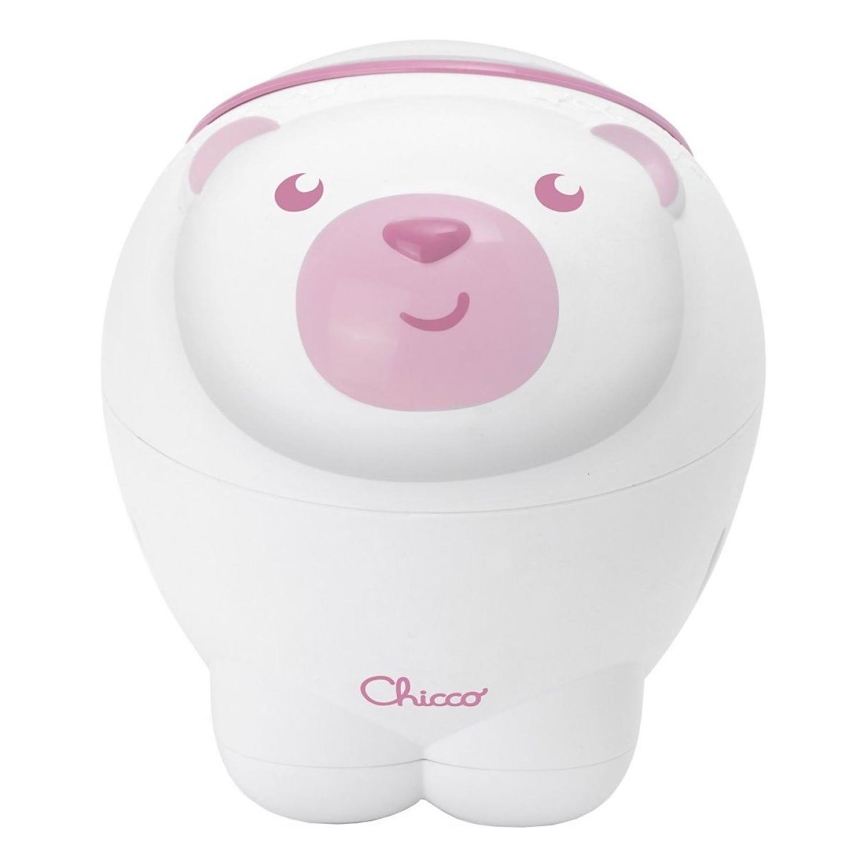 Chicco - Otroški projektor 2v1 POLAR BEAR 3xAA roza