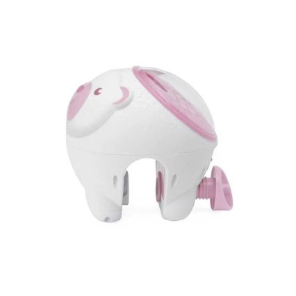 Chicco - Otroški projektor 2v1 POLAR BEAR 3xAA roza