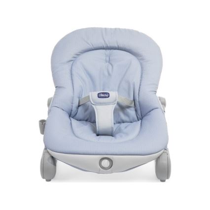 Chicco - Otroški vibrajoči ležalnik z melodijo BALLOON Dots 2xAA + 1xLR20 modra