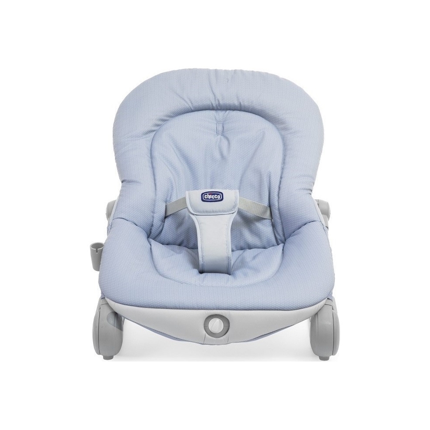 Chicco - Otroški vibrajoči ležalnik z melodijo BALLOON Dots 2xAA + 1xLR20 modra
