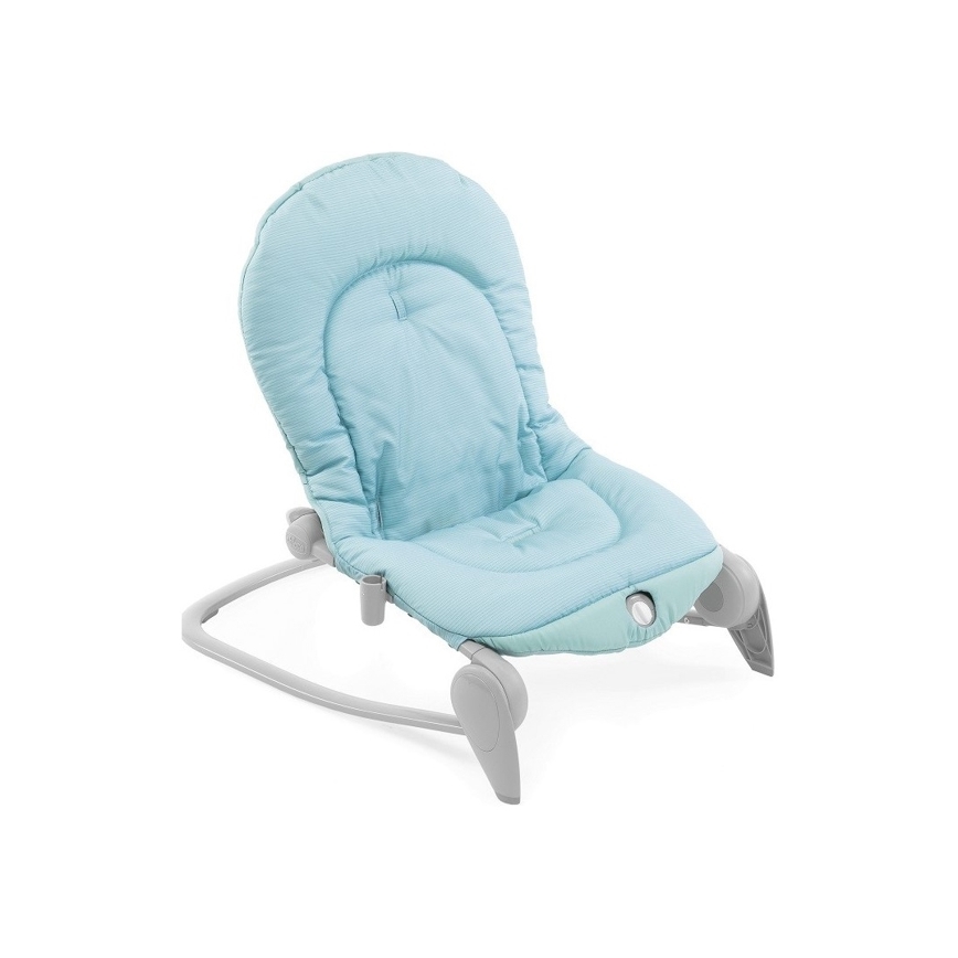 Chicco - Otroški vibrirajoči ležalnik z melodijo BALLOON Froggy modra