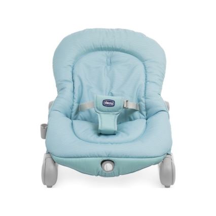 Chicco - Otroški vibrirajoči ležalnik z melodijo BALLOON Froggy modra