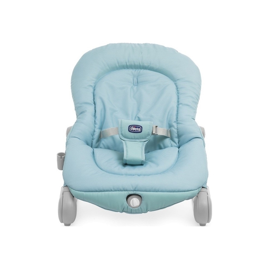 Chicco - Otroški vibrirajoči ležalnik z melodijo BALLOON Froggy modra