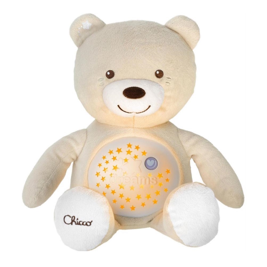 Chicco - Projektor z melodijo BABY BEAR 3xAAA bež