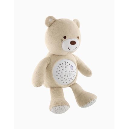 Chicco - Projektor z melodijo BABY BEAR 3xAAA bež