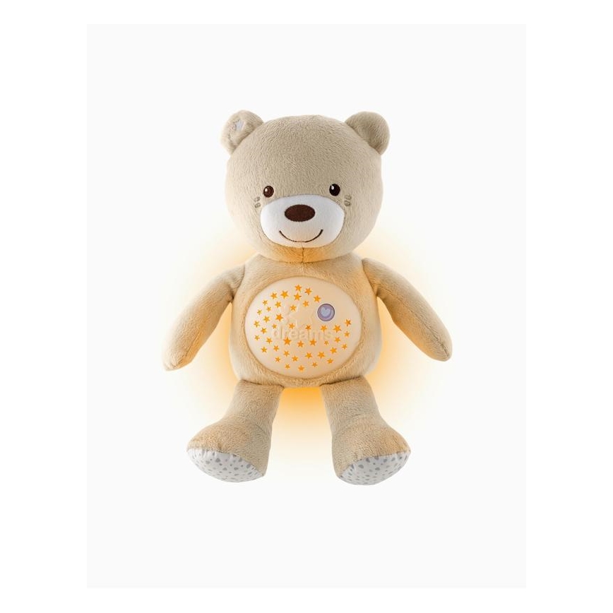 Chicco - Projektor z melodijo BABY BEAR 3xAAA bež