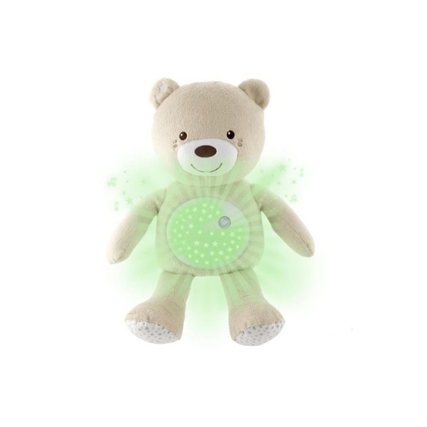 Chicco - Projektor z melodijo BABY BEAR 3xAAA bež