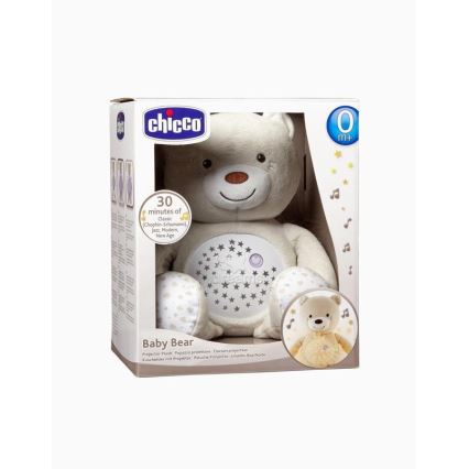 Chicco - Projektor z melodijo BABY BEAR 3xAAA bež