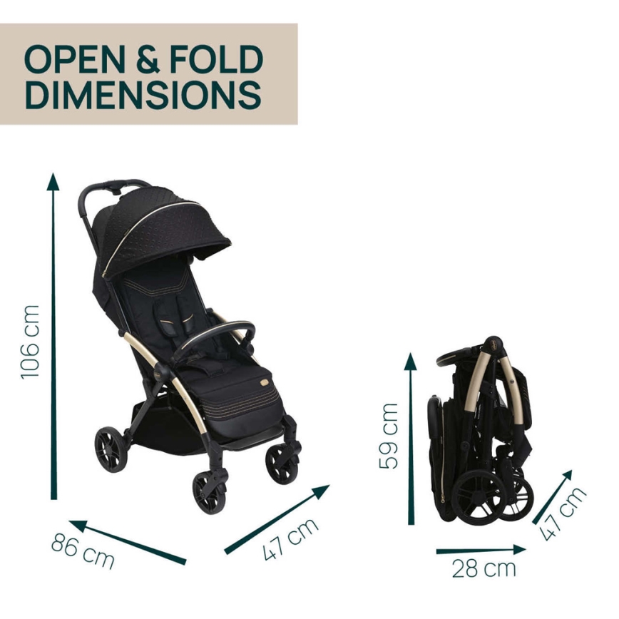 Chicco - Voziček GOODY XPLUS Black Re_Lux Eco+