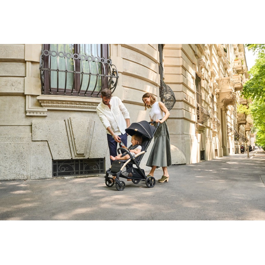 Chicco - Voziček GOODY XPLUS Black Re_Lux Eco+ + potisni avto ALL AROUND