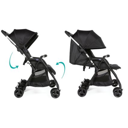 Chicco - Voziček za dvojčke OHLALA TWIN Black Night črna