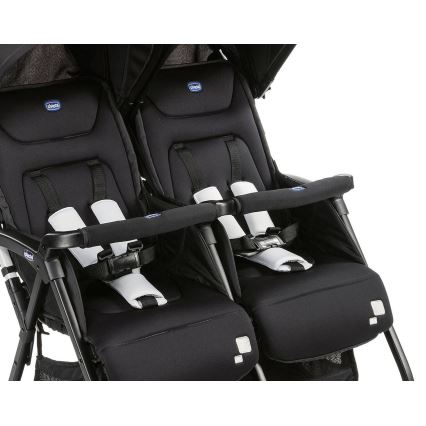 Chicco - Voziček za dvojčke OHLALA TWIN Black Night črna