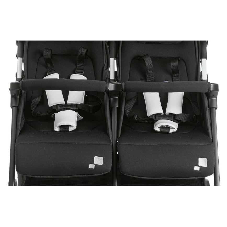 Chicco - Voziček za dvojčke OHLALA TWIN Black Night črna