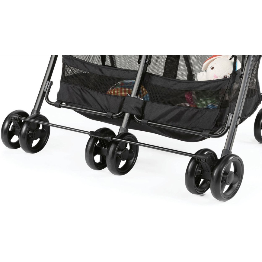 Chicco - Voziček za dvojčke OHLALA TWIN Black Night črna
