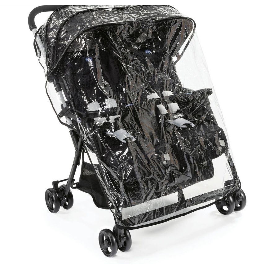 Chicco - Voziček za dvojčke OHLALA TWIN Black Night črna