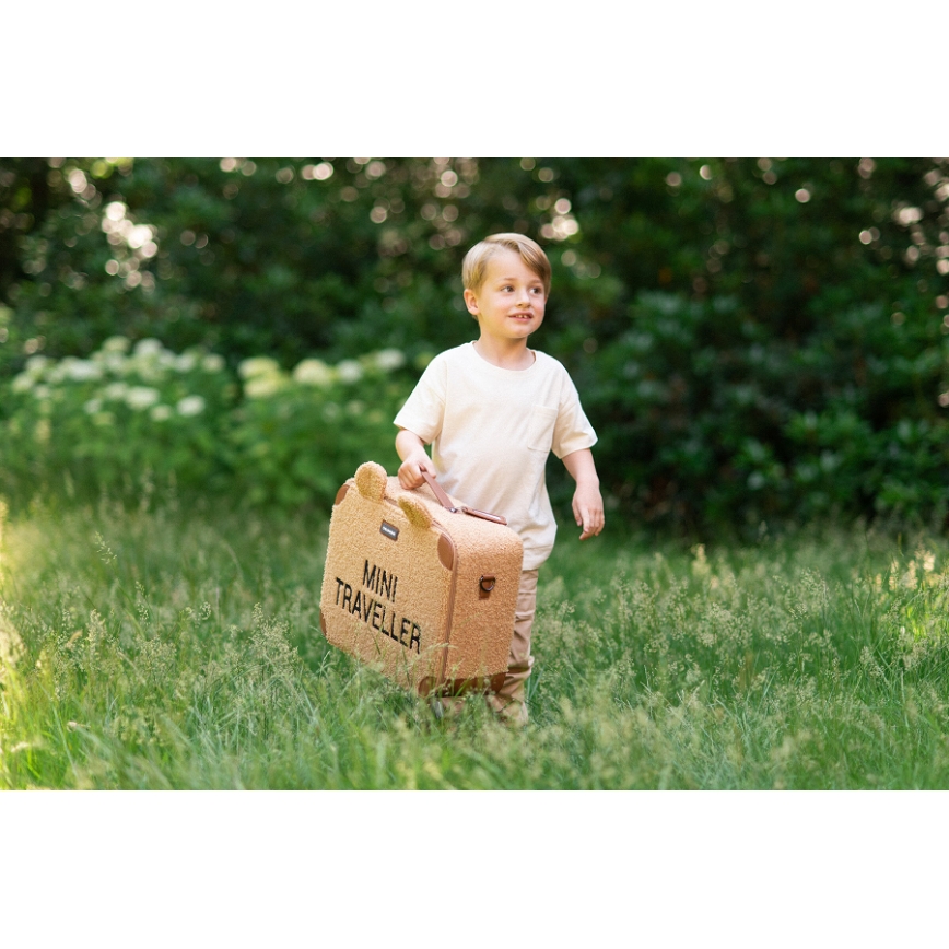 Childhome - Otroški potovalni kovček TEDDY rjava
