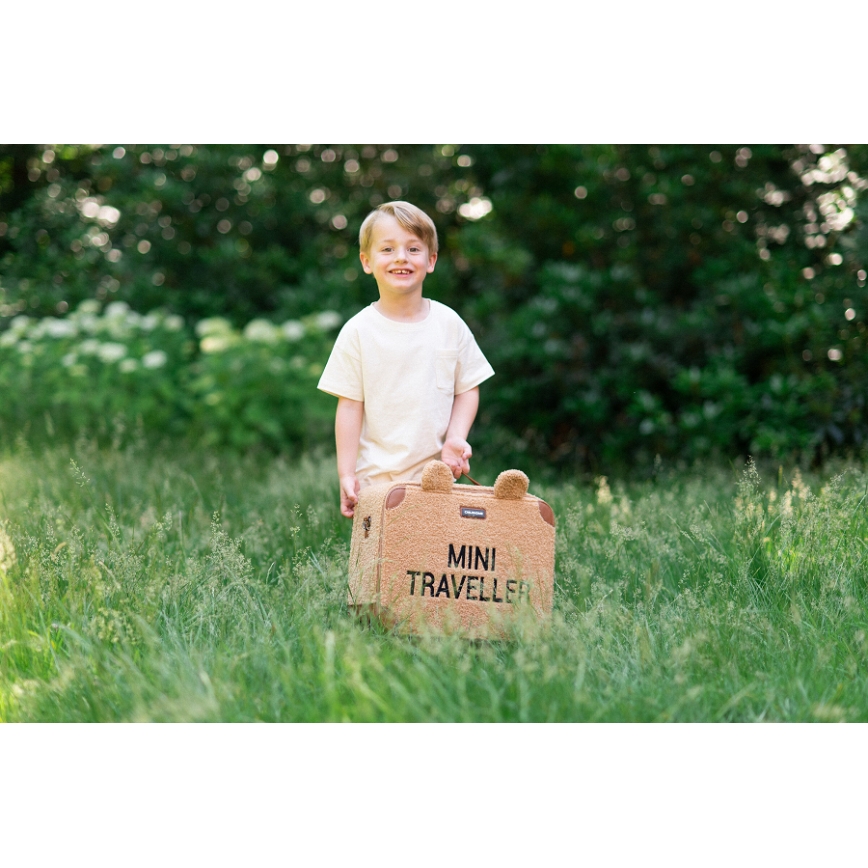 Childhome - Otroški potovalni kovček TEDDY rjava